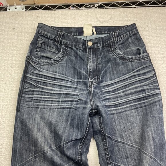 Vintage Karl Kani Jeans Patchwork Denim Baggy Hip Hop USA Men’s Read* - Picture 7 of 16